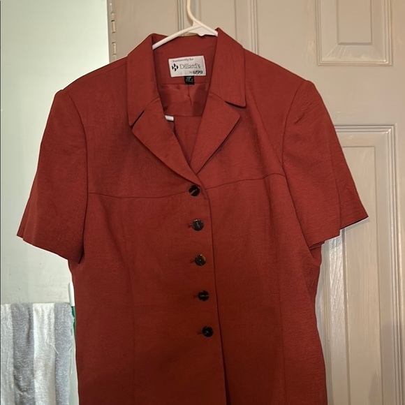 Rust Skirt Set with Tailored Silhouette - Picture 1 of 1